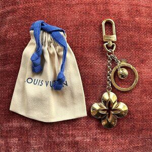 LOUIS VUITTON Eclipse Key Holder and Bag Charm Gold